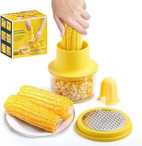 Klwdcp-001 Nobrand Corn Peeler And Kernel Cutter With Built-in Cup Grater Ginger