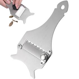 16.80x8.00x1.30cm Nolitoy 169b301j9 Professional Stainless Steel Truffle Slicer Silver