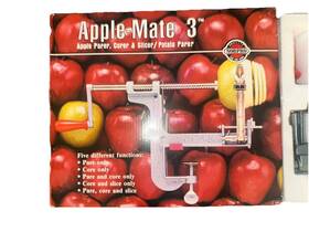 Norpro 028901008611 Apple-mate 3 Apple And Potatoe Parer Corer Slicer Peeler Used Once