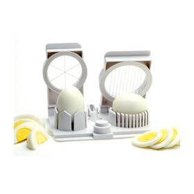 Norpro 028901009892 Multi Functional Egg Slicer Wedger Piercer And Garnish Tool White
