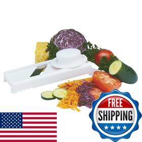 B00004ue7h Norpro Mandoline Slicer With Stainless Steel Blades