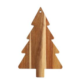 Xmastree-cb01 Obacat Wooden Christmas Tree Cutting Board - Charcuterie And Cheese Candy Dis