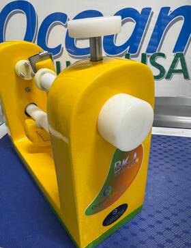 63464 Ocean Life Usa Mango Peeler Machine Stainless Steel Bearing System Only For Green Mangos