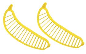 Pbc1 Ofxdd Plastic Banana Slicer 2 Pcs - Easy Bananas Cutter 9.84 Inch Cut Gadget F