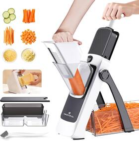 Once For All 313053147180 Safe Mandoline Slicer Pro Gen 4th Adjustable Thickness Vegetable