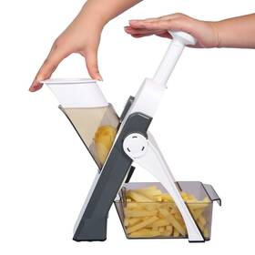 Once For All 680343683026 Safe Mandoline Slicer 5 In 1 Vegetable Chopper Food Potato Cutte