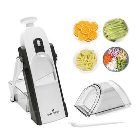 Once For All 727156899219 Upgrade Safe Mandoline Slicer Plus Adjustable Vegetable Food Chopper Potato