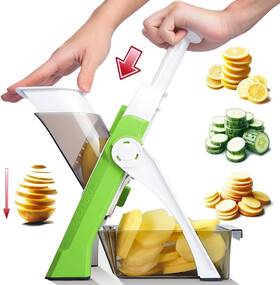 Vs-2024-02 Once For All Slicer Kitchen Professional Vegetable Food Potato Thickness Adjustable 0.1-8 Mm