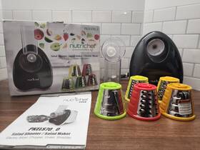 Pkels70 Onetouch 0 Nutrichef Countertop Vegetable Slicer - Electronic Shredder One Touch Operation