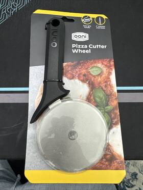 Oono 060568341156 Ooni Pizza Cutter Wheel 4 Inch Stainless Steel Blade Easy Grip Handle New
