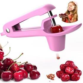 Ordekcity 797447371960 Cherry Pitter - Stainless Steel Cherries Corer Tool With Hand-held Pus