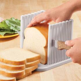 Orione 757249703529 Adjustable Toast Slicer/ Cutting Guide For Homemade Bread Plastic Slicer