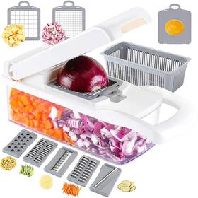 Ourok 744759938084 Ourokhome Vegetable Chopper Onion Cutter 12 In 1 Professional Mandoline Slicer