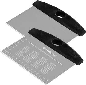 Ourokhome 445032689695 Dough Pastry Bench Cutter Scraper Stainless Steel Pizza For Ki