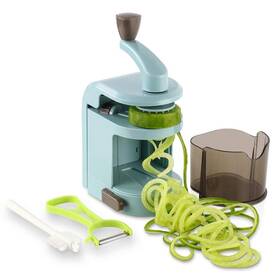 Ourokhome 651721213806 Vegetable Spiralizer Zucchini Noodles Maker 4 Built-in Spiral Sli