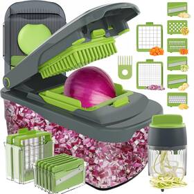 B860g-f-9 Ourokhome Vegetable Chopper Onion Cutter With Container Multifunctional Food Di