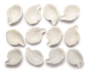 Outset 876824763298 Grillable Shells Ceramic Oyster Set Of 12 For Grilling Bak Inch