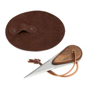Outset 876824765612 Oyster Shucking Set Includes Knife And Leather Hand Guard
