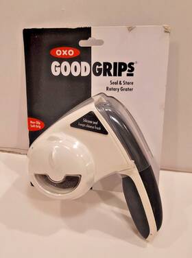 1052349 Oxo Good Grips Seal And Store Rotary Grater With Soft Non-slip Handle White New