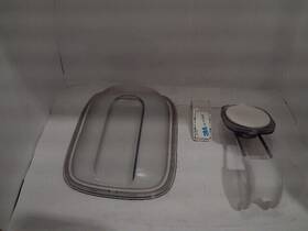 13206400 Oxo Usedlikenew Good Grips Suction Fogless Mirror 3 Transparent Sz13.2 Inch L X 7.2 W