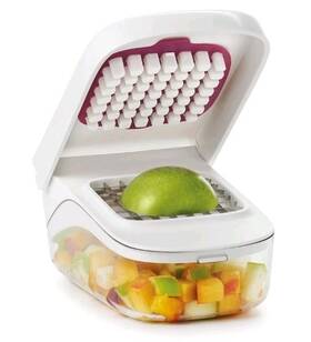 Oxo 716184083544 Softworks Stainless Steel Blade Vegetable Chopper With Easy Pour Opening