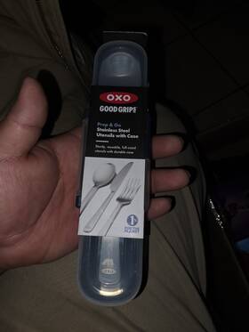 Oxo 719812001586 Good Grips Prep And Go Stainless Steel Utensil Set With Case Dishwasher Safe