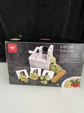 Hh-600 Paderno Four Blade Spiralizer For William Sonoma Nib -