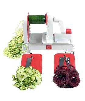 4639667 Paderno World Cuisine Williams Sonoma 3-blade Folding Vegetable Slicer Spiralizer New