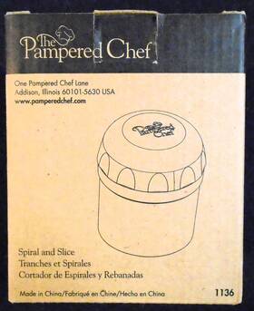 Pampered Chef 099901011369 Spiral And Slice 1136 Slicer Tool New