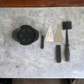 4-pampered Pampered Chef Retire Veggie Wedger Slice N Service Lemon Zester Mix Chop