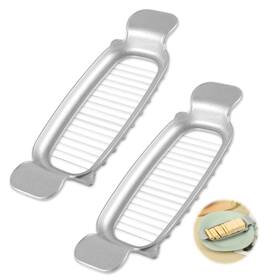 1019387 Peutier 2pcs Cheese Slicer Stainless Steel Butter Tool Handheld Cutter
