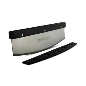 Pinnacolo 628634306352 20 Inch Sharpenable Rocker Cutter With Wood Top - Premium Stainless Steel Bla