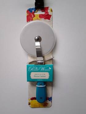Pioneer Woman 076753321433 Frontier Collection Pizza Cutter Stainless Steel 4 Inch Wheel