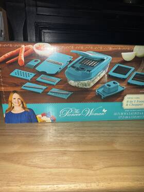 Pw5536175842s1 Pioneer Woman Vintage Floral 8-in-1 Food Slicer Chopper Dicer Grater