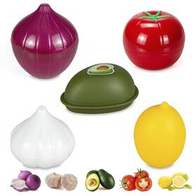 Pv-hkgs5 Pivnasy Vegetable And Fruit Storage Containers For Refrigerator Lemon Tomato Garlic