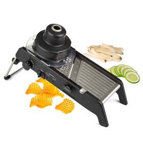 91882341 Pl8 Professional Mandoline Black Stainless Steel And Abs Vegetable Slicer