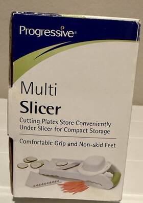 Hg-51 Pogressive Internation Corp. Progressive Multi Slicer New In Original Box / Thick Or Thin Slices/julienne