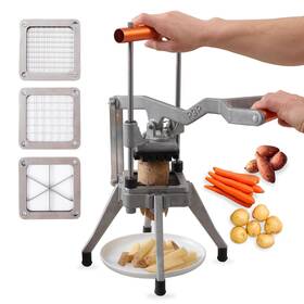 Pop 850032964265 Commercial Grade French Fry Cutter Stainless Steel Vegetable And Potato S