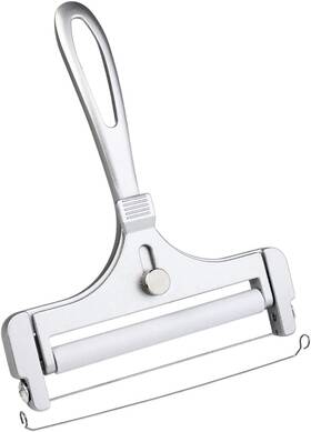 Poualss 445007022083 Stainless Steel Wire Cheese Slicer Adjustable Thickness Cutter For Soft