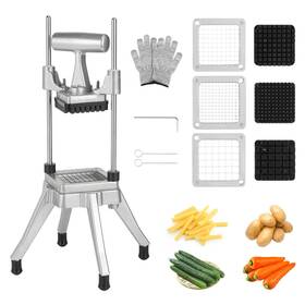 B0cdkf5hp3 Powlab Commercial Vegetable Chopper French Fry Cutter Stainless Steel