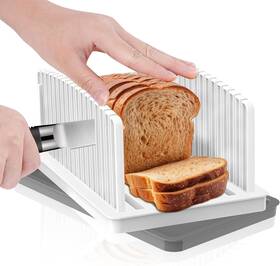 Pphqpho 742009732499 New Upgrade Bread Slicer For Homemade Slicing Guide Adjustable With Tray