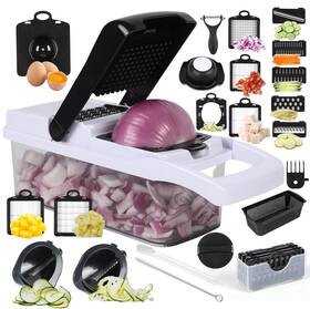 Pragtone 765037775436 Multifunctional Vegetable Cutter 26 In 1 Slicer Cucumber P