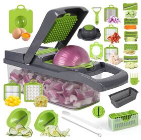 Pragtone 765037775443 Multifunctional Vegetable Cutter 26 In 1 Slicer Cucumber P