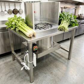 153234 Preasion 110v 1.5kw Commercial Leafy Vegetable Deleafing Machine Celery Leaf Removing Mac