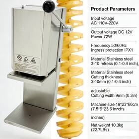 Cr-057395 Preasion Commercial 110v Electric Potato Curly Fry Cutter Twister Machine