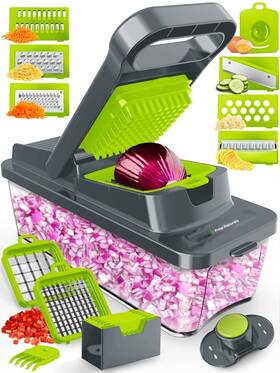 Prepnaturals 060492782513 Vegetable Chopper With Container Veggie Food &