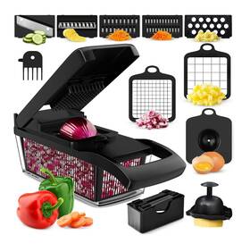 Prepnaturals 060492782599 Vegetable Chopper With Container Veggie Food And Onion