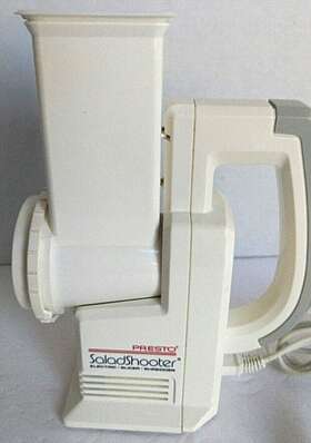 0291001 Presto Electric Salad Shooter Shredder Slicer Handheld Gadget