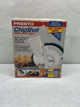 O2960 Presto Vintage Chipshot Electric Potato Chipper Slicer New In Box Model