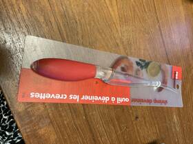 Pro 076753721684 Freshionals Prawn And Shrimp Tool Deveiner With Non-slip Handle